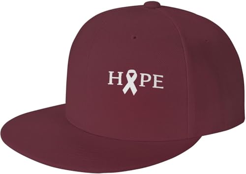 Hope Lung Cancer Adjustable Outdoor Baseball Hat Flat Hat
