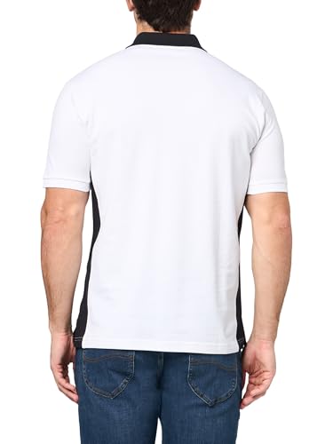 KARL LAGERFELD Men's Collared Short Sleeve Color Blocking Polo2
