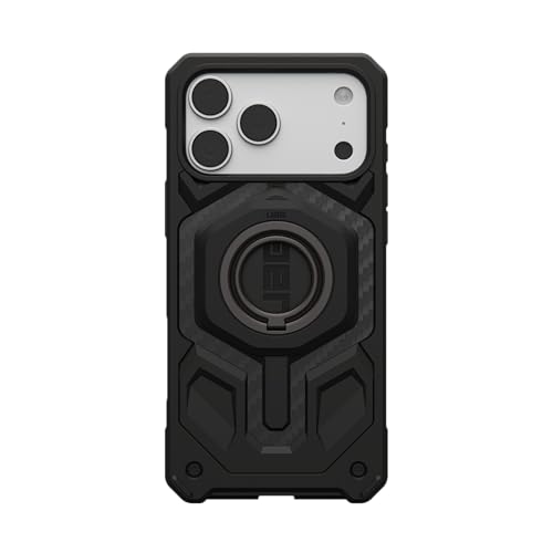 Image of Urban Armor Gear UAG Magnetic Phone Ring Stand LT, Compatible with Magnetic Magnet, Removable Metal Finger Ring Grip & 360 Rotation Adjustable Kickstand for iPhone 17 /16, Galaxy S26 /S25 /S24 - Black