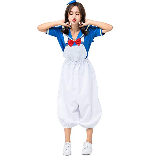 WSJDE Donald Duck Disfraz de Cosplay para Mujer, Disfraz de Marinero de...