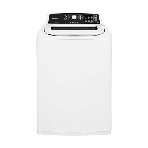 Frigidaire FFTW4120SW 4.1 cu. ft. High Efficiency Top Load Washer, 12 wash cycles, Quick Wash, Delicate, Hand Wash, Active Wear, Heavy Duty, Stainless Steel Drum, in White