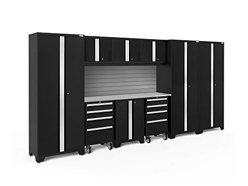 NewAge Products Bold Series Black 10 Piece Set, Garage Cabinets, 63254