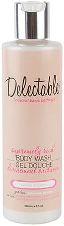 Delectable By Cake Beauty Body Wash, Vanilla/Cream