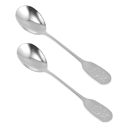 MAGICLULU 2 Cucharas Para Utensilios De Cocina Alimentador Colador Cucharón Para Charcutería Suministros De Condimentos Tapa Para Martini Accesorios Para Barra De Café