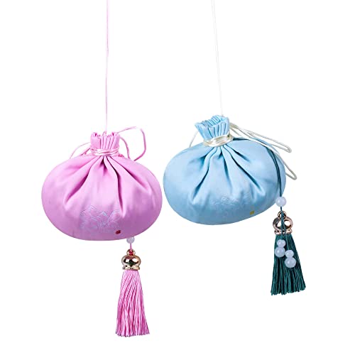 Bolsas de Saco de Seda para Joyería, 4 Piezas, Verde miniatura 4