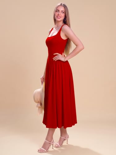 Image of Solid Fit and Flared Round Neck Gown for Women's & Girl's