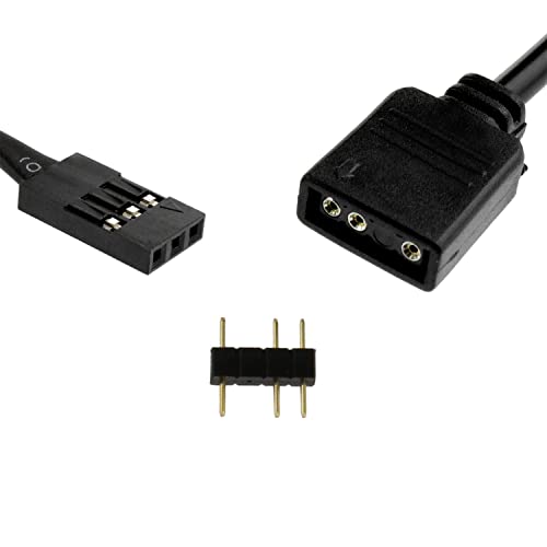 Cable conector conversor RGB 5V 3PIN VDG 50 cm (2 piezas) miniatura 3