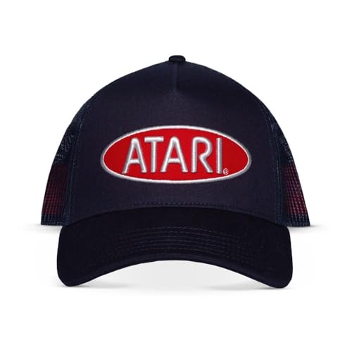 Casquette Atari Difuzed Varsity haut de gamme avec finitions soignées bleues