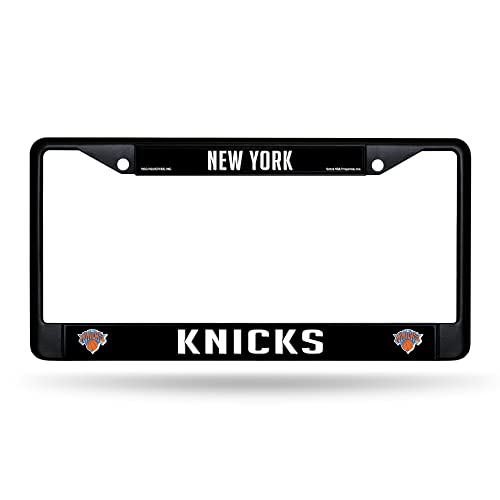 Rico Industries NBA Basketball New York Knicks Standard Black Chrome Frame with Plastic Inserts 12