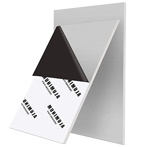 2Pack 1/8Inch Thick Aluminum Sheet Plate, 8" x 12" 6061 Aluminum Plates