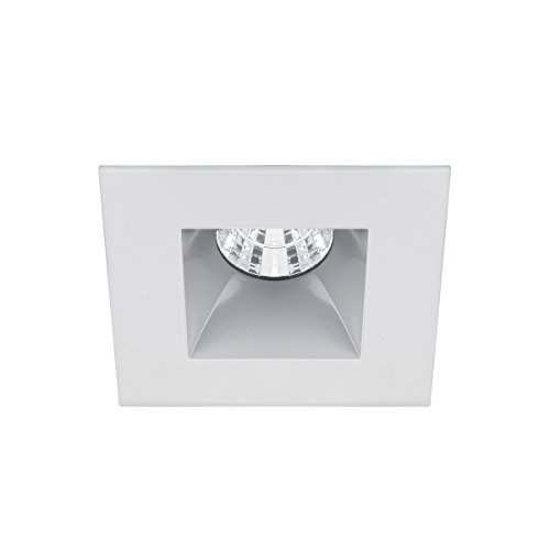 Buy 1 get 1 WAC Lighting R2BSD-N927-HZWT Oculux 2" LED Square Narrow 2700K Trim with Light Engine and New Construction or Remodel Housing, 25 Beam, Haze/White