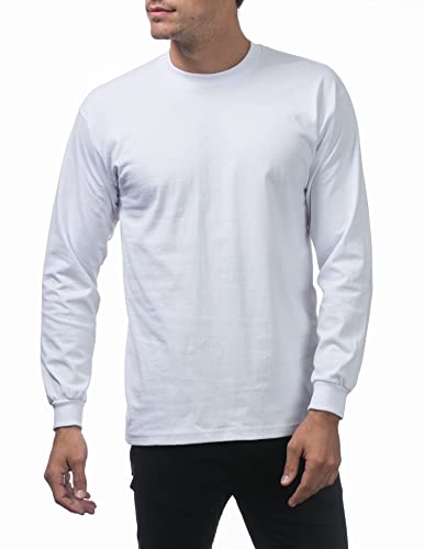 Pro Club Men's Heavyweight Cotton Long Sleeve Crew Neck T-Shirt4