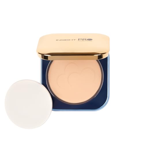 Image of INSIGHT All Day Matte Compact Foundation - (Warm Sand) | Buildable Coverage, Flawless Finish | Lightweight, Long-Lasting Pressed Powder | Oil Control Face Makeup - 11g
