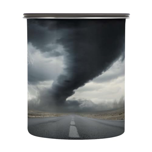 Contenedor de Café Hermético Acero Inoxidable 900ml Negro