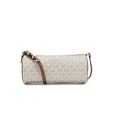 Michael Kors Women's Izzy Small Barrel Pouchette, Gold-Tone Hardware/MK Signature