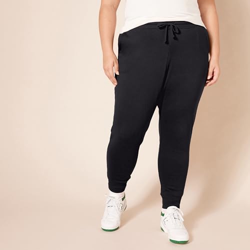 Amazon Essentials Women's Fleece Cuffed Jogging Bottoms (Available in Plus Size)