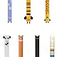 LEGAMI Stifte Set [7 Stck.], Panda, Giraffe, Corgi, Biene, Kitty, Lama und Hippo, erasable pen