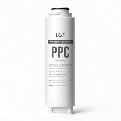 PP Carbon Composite Filter (PP-100) - Replacement Cartridge for LCF Under-Sink Ultra Filtration System (LCF-UF-ST), 1 Pack