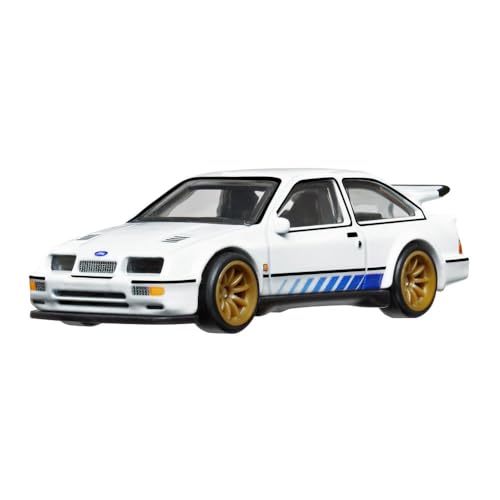 Image of Hot Wheels Premium Car Collectors Edition Premium Limited Release die-cast Metal Body car 1:64 Scale | No-Restock Gift Model for Boys & Racing Fans (87 Ford Sierra Cosworth)