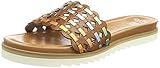 Sohle: EVA ARA Damen Alicante Pantolette, Cognac Jaffa Whisky Sky Piselo, 40 EU