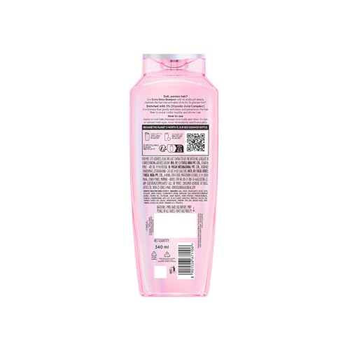 L’Oréal Paris Glycolic Gloss Shine Boosting Shampoo, powered by 3% Glycolic Acid, for dull hair, restores hair quality for gives 3x more gloss, 340ml - Image 11 thumbnail