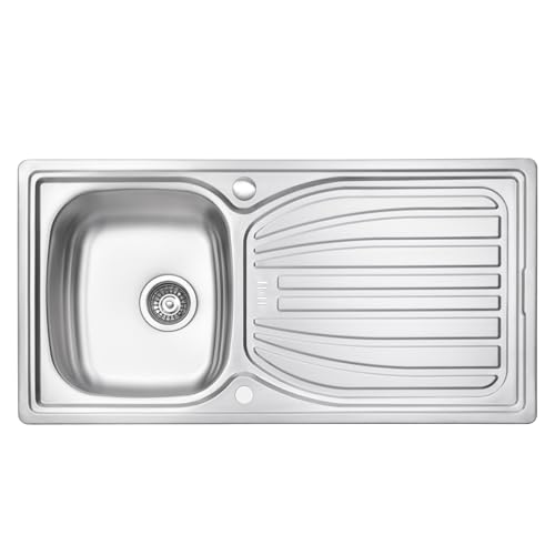JASSFERRY Stainless Steel Single Kitchen Sink 980 x 510 mm