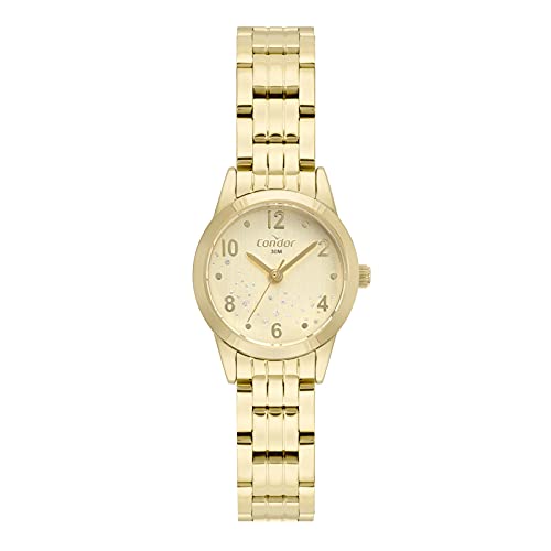 Relógio Feminino Mini Condor Dourado Pequeno Analógico