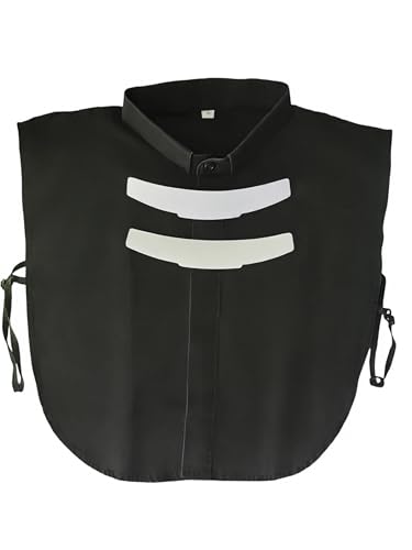 YIZHONG Clergy Collar Shirt Men Women Black Cotton Concealed Button Placket Includes 2 Collar Tabs M-XXL4