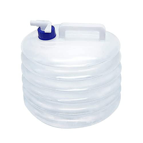FOXNSK Collapsible Water Container, 5L 10L 15L Portable Folding Water Carrier with Tap, BPA Free Water Carrier Tanks