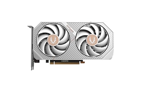 Gaming GeForce RTX 5050 Twin Edge OC White Edition DLSS 4 8GB GDDR6 128-bit 20 Gbps PCIE 5.0 Scheda grafica da gioco, SFF-Ready Compact Card, ZT-B50500Q-10M - Scheda video - Immagine 1