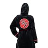 Foo Fighters Bathrobe FF Band Logo Official Black Super Soft Fleece Unisex L #1