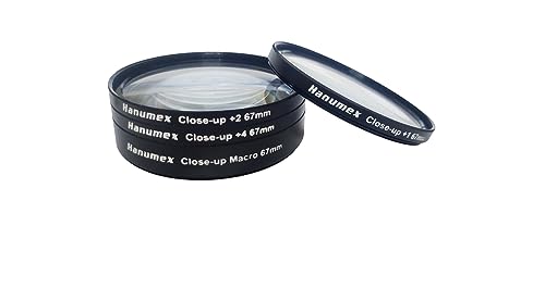 Image of Hanumex 67mm Close-up Filter Kit Macro Filter Accessory with Lens Filter Pouch for Professional Photographer for Canon Nikon Sony Pentax Olympus Fuji DSLR Camera Included Filter 4 Pics(+1,+2,+4,+10)