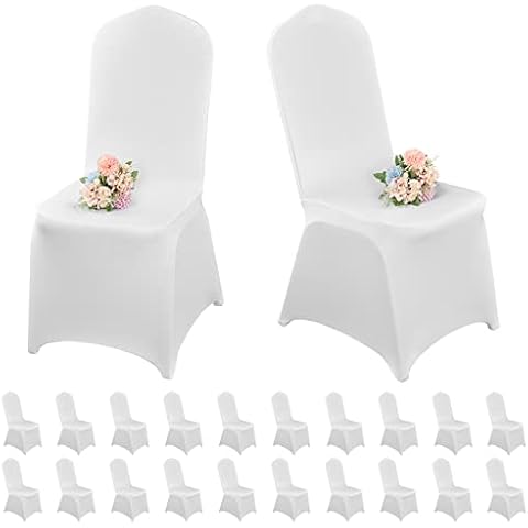 Pesonlook Housses de Chaise Blanches Cover