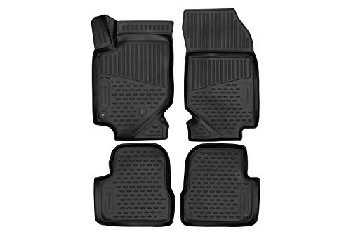 Element Tapis de Sol sur Mesure en Caoutchouc Opel Corsa F 2019-2021 Noir Ajustement mesuré au Laser personnalisé