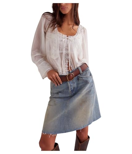 Free People Women's We The Free Suzy Denim Midi Skirt