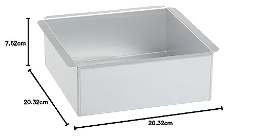 Sartén cuadrada de repostería Ateco molde de aluminio de 8 pulgadas para horno 3