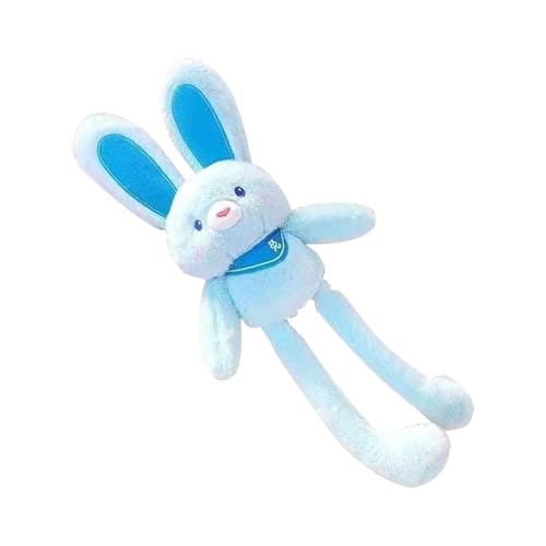 Pullo de peluche de conejo pull-up, tiran de las orejas de peluche de conejo | 11 pulgadas encantos conejitos elásticos,Horas orejas y piernas del conejo del conejo, llaveros suaves hechos a mano