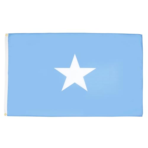 AZ FLAG - Somalia Flag - 2x3 Ft - 100D Polyester Somali Banner with Two Metal Grommets - Fade Resistant - Vivid Colors - 2' x 3' Feet - 90x60 Cm