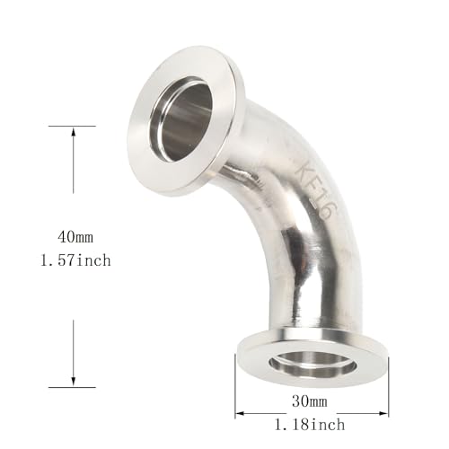Image of QiiMii KF-16 Elbow 90 Degrees Vacuum Fittings Stainless Steel 304