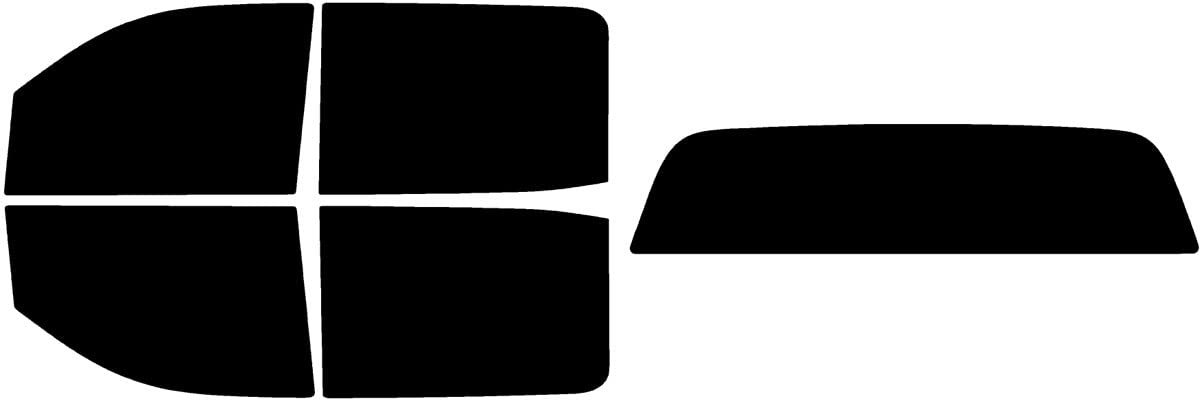 The Tint Effect Precut Window Tint Kit Compatible with Chevrolet Silverado 2500 3500 HD Crew Cab (2015-2019) (Full Truck with Solid Rear: 5%) Automotive Film