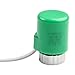 230V Floor Heating Actuator with M30 x 1.5mm Thread, 110N Thrust, IP54 Electric Radiant Heating Valve for Home Floor Heating System, 1 PCS White（Green）