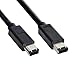NFHK 6 Pin to 6Pin FireWire 400 to FireWire 400 6-6 ilink Cable IEEE 1394 1.8m Black