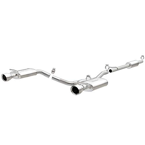 MagnaFlow Cat-Back Performance Exhaust System 19274 - Street Series, 2.5in Main Piping, Dual Split Rear Exit, Polished Finish 4.5in Exhaust Tip - 2016-2019 Explorer Performance Exhaust Kit