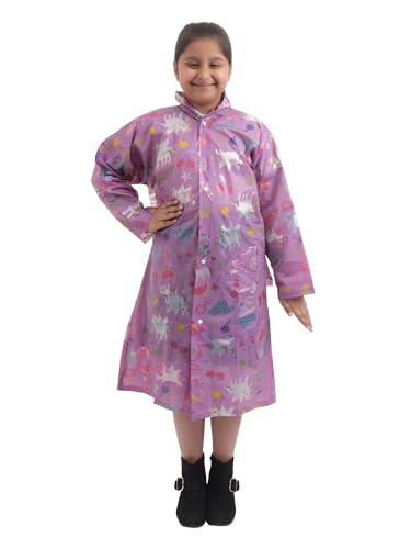 Image of 100% Waterproof Raincoat /Rainwear for Boys /Girls (Unisex) with Back Bag Protection.
