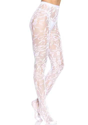 Image of Leg Avenue Women's Pattern Tights, Breathable Stretchy Fit With No-pinch Waistband