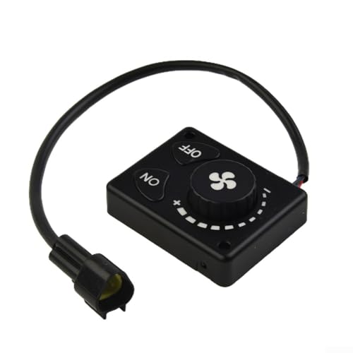 Yuanpgky Air - Controlador de calentador de estacionamiento de 12 V/24 V con interruptor de perilla LCD para coche, camión, autobús, sistema de calefacción CC de 3 pines compatible con calentadores de