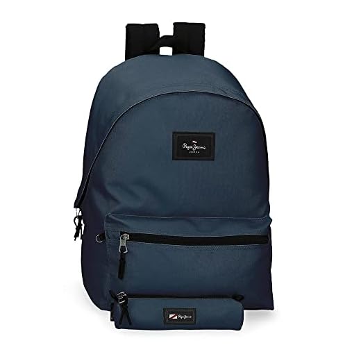 Pepe Jeans Aris, Mochila Estuche Unisex Niños, Marino, M