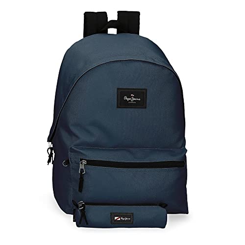 Pepe Jeans Aris, Mochila Estuche Unisex Niños, Marino, M