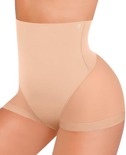 SHAPELLX Tummy Control Shapewear for Women High Waisted Body Shaper Underwear Compression Panty Invisible Girdle