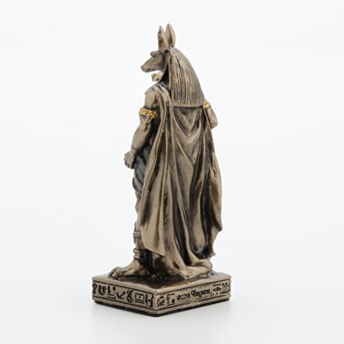 Figura Decorativa Anubis Dios de la Muerte Resina 8.6 cm miniatura 5